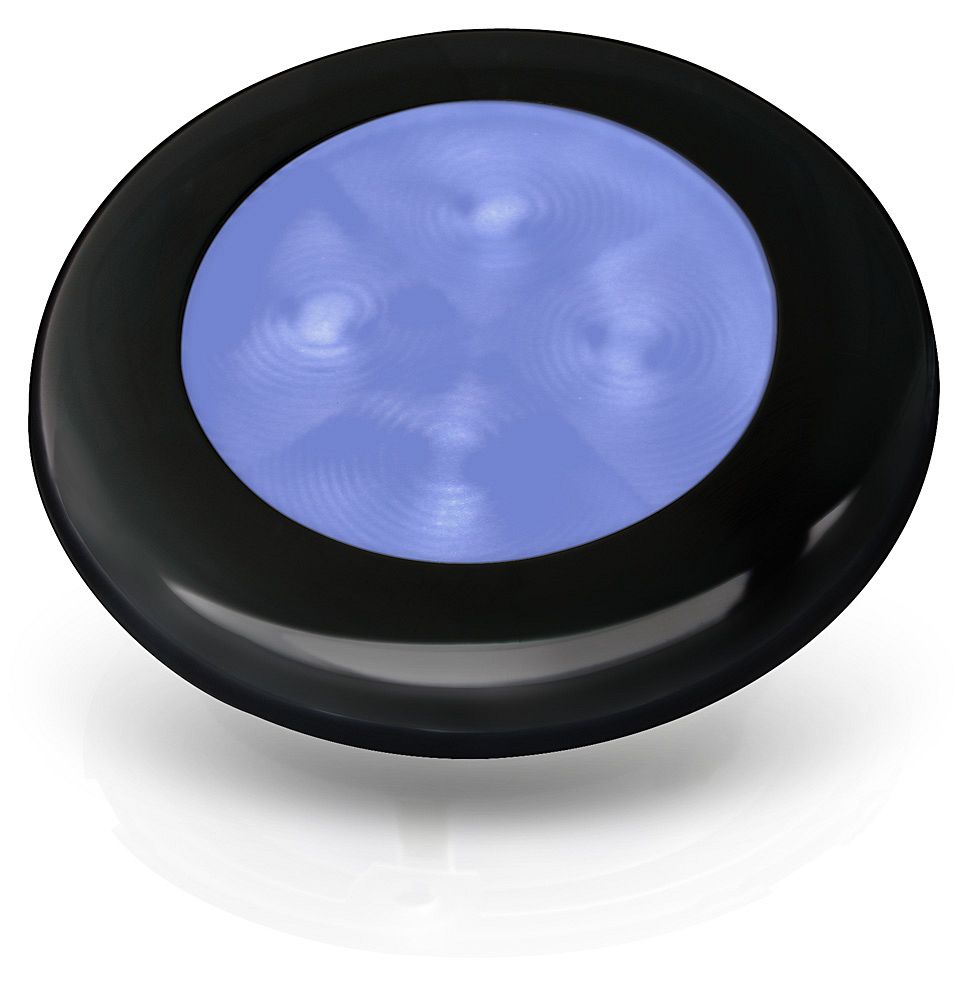 LED Frontblitzleuchte blau 12 Volt 24 Volt sehr flach