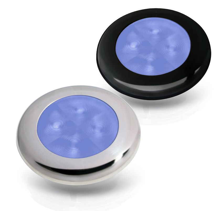 Blue LED Round Courtesy Lamps - Courtesy Lamps, Round - Hella Marine