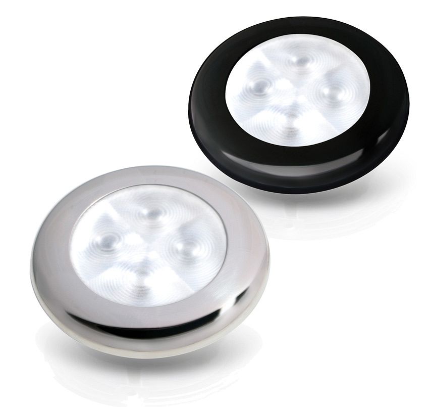 White LED Round Courtesy Lamps - Courtesy Lamps, Round - Hella Marine